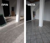 Store cleaning at Palaio Faliro after renovation