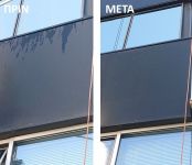 Καθαρισμός τζαμιών κτηρίου με χρήση γερανού και αναβατορίου Καθαρισμός τζαμιών κτηρίου με χρήση γερανού και αναβατορίου
